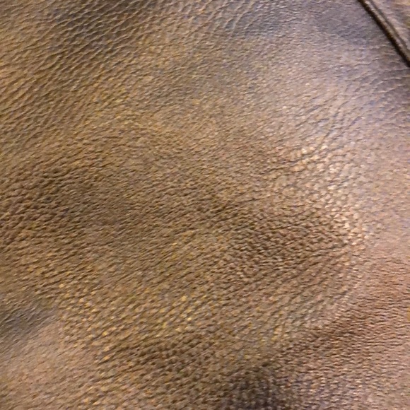 PU Leather Tote. Dark silver with Rhinestone Bow - Picture 5 of 6